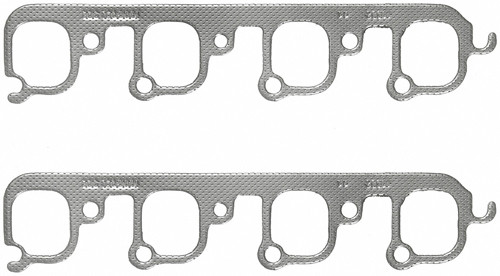 Fel-Pro MS 90332 Exhaust Manifold / Header Gasket, Stock Port, Composite, Small Block Ford, Pair