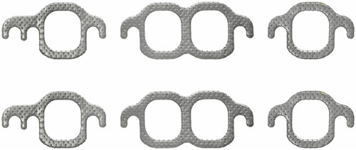 Fel-Pro MS 9275 B Exhaust Manifold / Header Gasket, 1.340 x 1.480 in Rectangle Port, Composite, Small Block Chevy, Kit