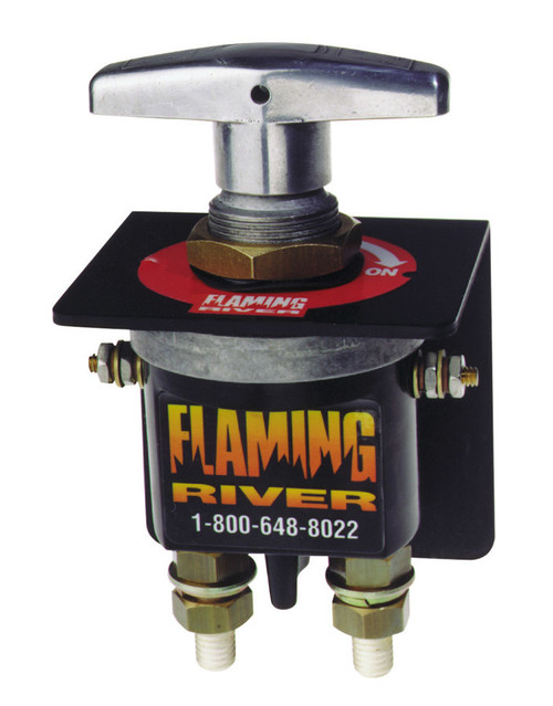 Flaming River FR1010 Battery Disconnect, Battery / Magneto, Rotary Switch, Panel Mount, 250 amp, Bracket, 12-24V, Kit