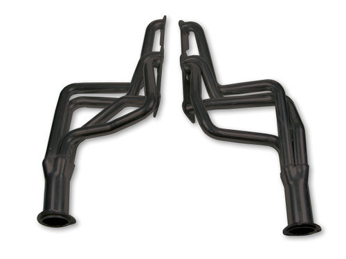 Flowtech 11170FLT Headers, Full Length, 1-5/8 in Primary, 3 in Collector, Steel, Black Paint, Pontiac V8, GM A-Body / F-Body 1964-79, Pair