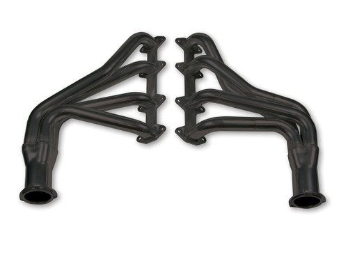 Flowtech 12540FLT Headers, Full Length, 1-3/4 in Primary, 3 in Collector, Steel, Black Paint, Ford FE-Series, Ford Fullsize Truck 1965-74, Pair