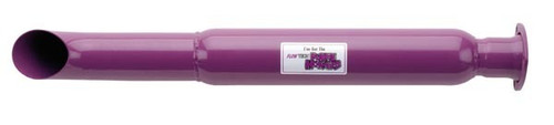 Flowtech 50231FLT Muffler, Purple Hornie Glasspack, 3 in 3-Bolt Flange Inlet, 3 in Turn Down Outlet, 3-1/2 in Diameter, 32 in Long, Steel, Purple Paint, Each