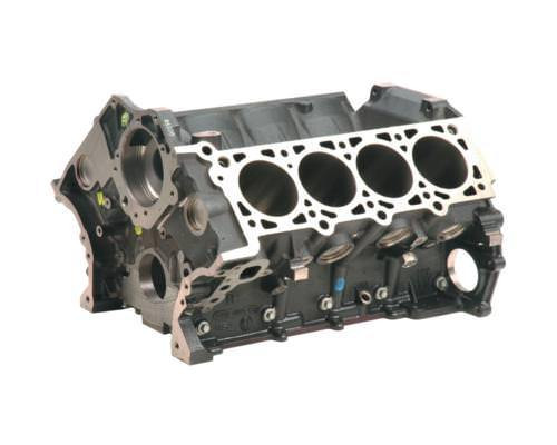 Ford M-6010-BOSS50 Engine, Boss 5.0 L, Bare Block, 94 mm Bore, 8.937 Deck, 4-Bolt Main, 1-Piece Seal, Iron, Ford Modular, Each