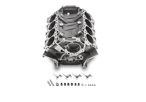 Ford M-6010-M52B Engine, Bare Block, 3.700 in Bore, Standard Deck, 1-Piece Seal, Aluminum, Ford Modular, Each