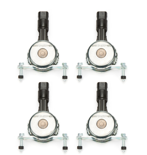 Ford M-6297-M50A Variable Valve Timing Solenoid, Steel, Zinc Plated, Ford 5.0L Coyote, Set of 4