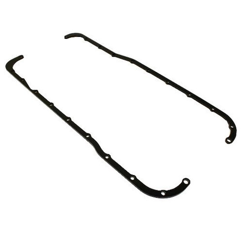 Ford M-6674-351 Oil Pan Reinforcement Rails, Steel, Black Paint, Small Block Ford, Pair