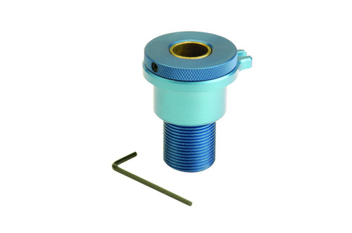 Ford M-7554-A Clutch Cable Adjuster, Topside, Firewall Mount, Aluminum, Blue Anodized, Ford, Kit