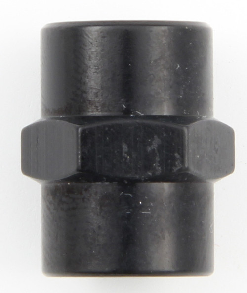 Fragola 491001-BL Fitting, Adapter, Straight, 1/8 in NPT Female to 1/8 in NPT Female, Aluminum, Black Anodized, Each