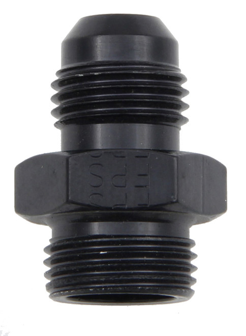 Fragola 491950-BL Fitting, Adapter, Straight, 6 AN Male to 5/8-20 in Male, Aluminum, Black Anodized, Each