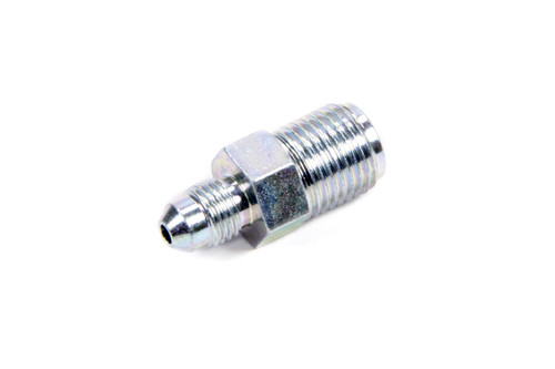 Fragola 650306 Fitting, Adapter, Straight, 3 AN Male to 9/16-18 in Inverted Flare Male, Steel, Zinc Oxide, Hardline, Each