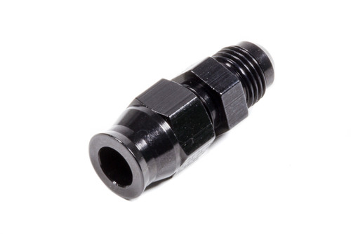 Fragola 892006-BL Fitting, Tube End, Straight, 6 AN Male to 3/8 in Tubing, Aluminum, Black Anodized, Each