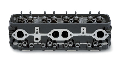 Chevrolet Performance 12691728 Cylinder Head, Assembled, 1.940 / 1.500 in Valves, 170 cc Intake, 64 cc Chamber, 1.280 in Springs, Straight Plug, Iron, Small Block Chevy, Each