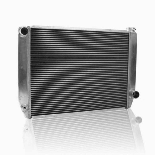 Griffin 1-55242-X Radiator, Universal Fit, 27.500 in W x 19 in H x 3 in D, Driver Side Inlet, Passenger Side Outlet, Aluminum, Natural, Each