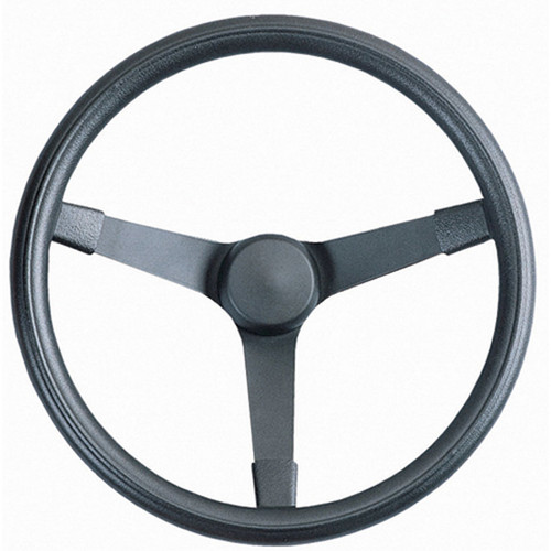 Grant 332 Steering Wheel, Performance, 14-3/4 in Diameter, 4 in Dish, 3-Spoke, Black Foam Grip, Steel, Black Paint, Each