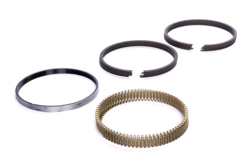 Hastings SN9045 Piston Rings, Premium Ductile and Steel Series, 4.000 in Bore, Drop In, 1.2 x 1.2 x 3.0 mm Thick, Standard Tension, Stainless Steel, Gas Nitride, 8-Cylinder, Kit