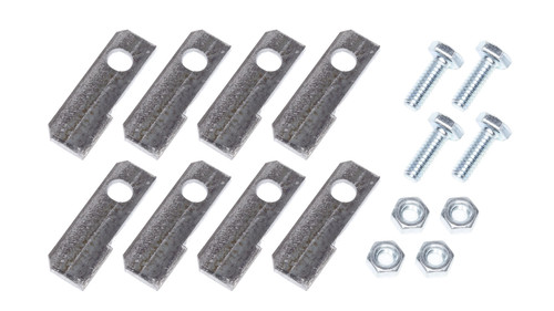 Hedman 15200 Header Tab Kit, 8 Tabs / 4 Bolts / 4 Lock Nuts / 8 Washers, Steel, Natural, Set of 4