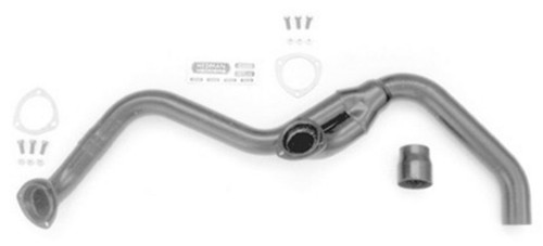 Hedman 17470 Exhaust Y-Pipe, 2-1/4 in Inlet, 2-1/2 in Outlet, Steel, Natural, Small Block Chevy, GM F-Body 1982-92, Each