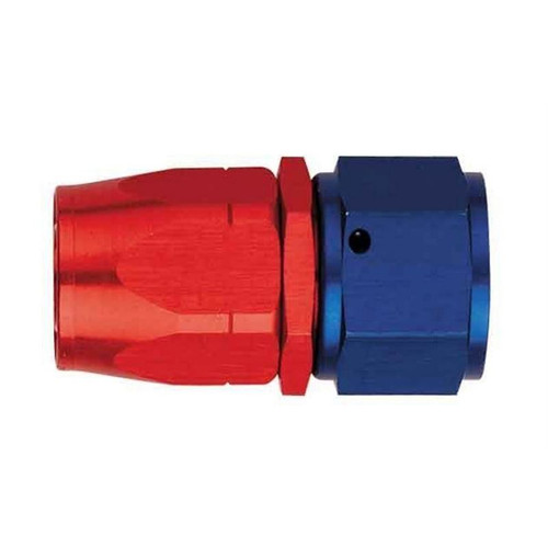 Areoquip FBM1017 -20 AN to Hose End, Straight, Aluminum. Blue/Red Anodized