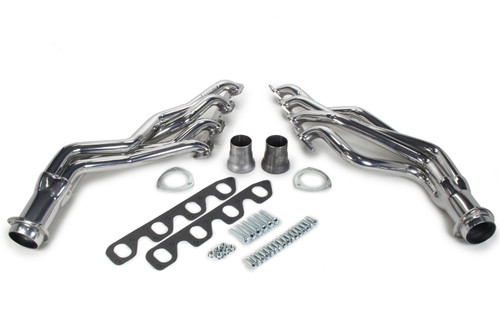 Hedman 88326 Headers, Street, 1-5/8 in Primary, 3 in Collector, Steel, Silver Ceramic, Ford Cleveland / Modified, Ford Mustang 1970-73, Pair
