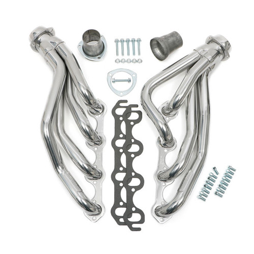 Hedman 88656 Headers, Street, 1-5/8 in Primary, 3 in Collector, Steel, Metallic Ceramic, Small Block Ford, Ford 1964-73, Pair