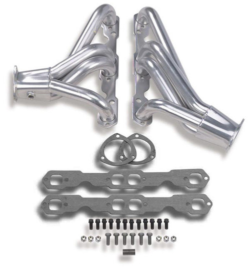 Hooker 2466-1HKR Headers, Competition, 1-5/8 in Primary, 3 in Collector, Steel, Metallic Ceramic, Small Block Chevy, GM A-Body / B-Body / F-Body / X-Body 1964-94, Pair