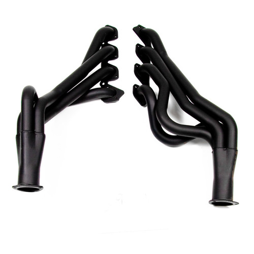 Hooker 6921HKR Headers, Competition, 1-3/4 in Primary, 3 in Collector, Steel, Black Paint, Ford Cleveland / Modified, Ford Midsize Car 1971-73 / Mustang 1971-73, Pair