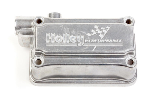Holley 134-105S Carburetor Fuel Bowl, Side Hung, Aluminum, Silver, Secondary, Holley 4160 Carburetors, Each