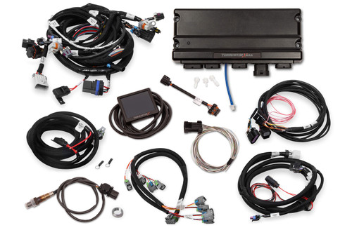 Holley 550-928 Engine Control Module, Terminator X Max, 3.5 in Touchscreen, Wiring Harness, Drive By Wire, Transmission Control, 58x Reluctor Wheel, GM LS-Series, Each