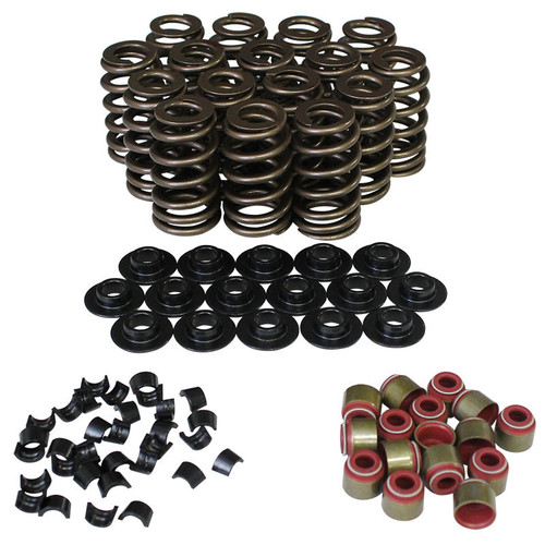 Howards Racing Components 98112-K1 Valve Spring Kit, Ovate Beehive, 340 lb/in Rate, 1.100 in Coil Bind, 1.207 in OD, Locks / Chromoly Retainers, Kit