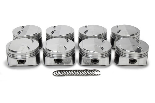 Icon Pistons IC547C.STD Piston, Premium Forged, Forged, 3.780 in Bore, 1.5 x 1.5 x 3.0 mm Ring Groove, Minus 5.00 cc, GM LS-Series, Set of 8
