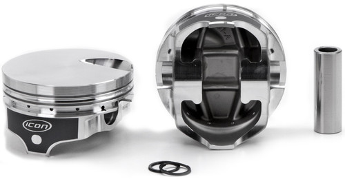 Icon Pistons IC785.060 Piston, Premium Forged, Forged, 4.310 in, 1/16 x 1/16 x 3/16 in Ring Grooves, Plus 3.00 cc, Big Block Chevy, Set of 8