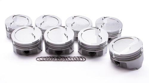 Icon Pistons IC887.030 Piston, Premium Forged, Forged, 4.156 in Bore, 1/16 x 1/16 x 3/16 in Ring Grooves, Minus 25.00 cc, Oldsmobile V8, Set of 8
