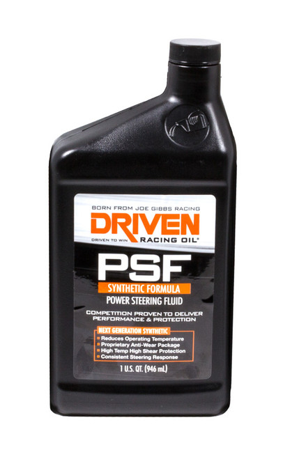 Driven Racing Oil 1306 Power Steering Fluid, Synthetic, 1 qt Bottle, Each