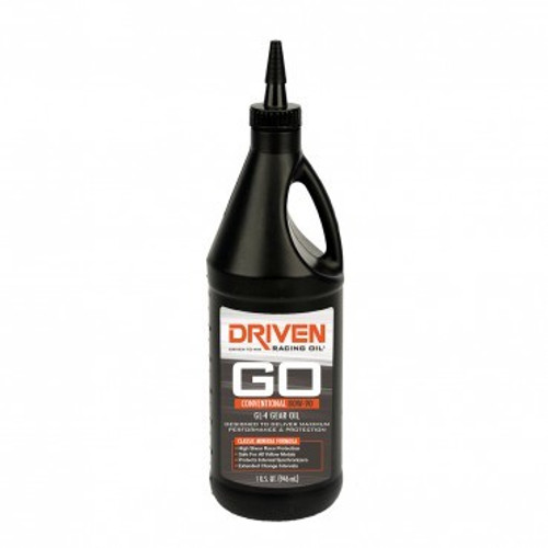 Driven Racing Oil 4530 Gear Oil, GL-4, 80W90, Conventional, 1 qt Bottle, Each