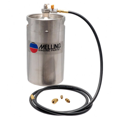 Melling MPL-201 Engine Oil Priming Tank, Hose / Fittings, Steel, Natural, Kit