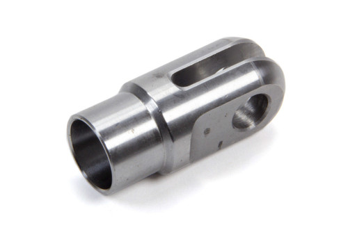Meziere CE78 Tube End, Weld-On, Clevis, 0.195 in Slot, 3/8 in Bore, 7/8 in Tube, 0.058 in Wall, Chromoly, Natural, Each