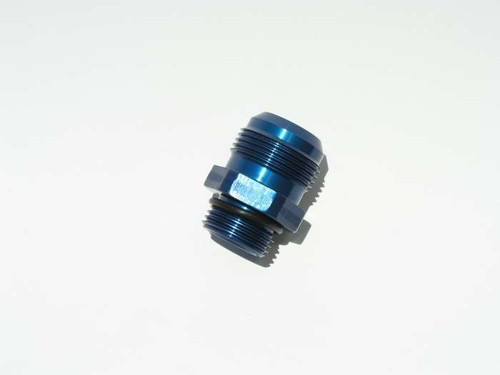 Meziere WP12016B Fitting, Adapter, Straight, 12 AN Male O-Ring to 16 AN Male, Aluminum, Blue Anodized, Each