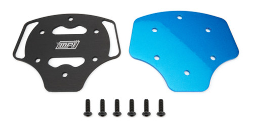 MPI Usa MPI-A-CPC-F-BLU Steering Wheel Center Plate Cover, Aluminum, Blue / Black, MPI F Steering Wheels, Each