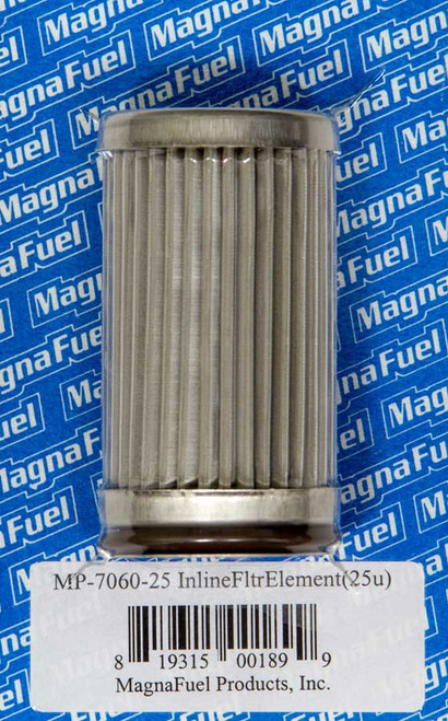 Magnafuel/Magnaflow Fuel Systems MP-7060-74 Fuel Filter Element, 74 Micron, Stainless Element, Magnafuel In-Line Fuel Filters, Each