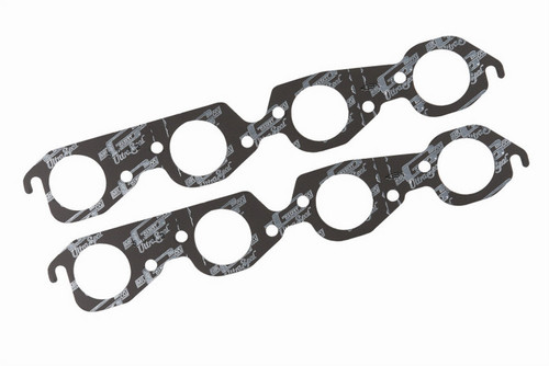 Mr. Gasket 5912 Exhaust Manifold / Header Gasket, Ultra-Seal, 2.150 in Round Port, Steel Core Laminate, Big Block Chevy, Pair