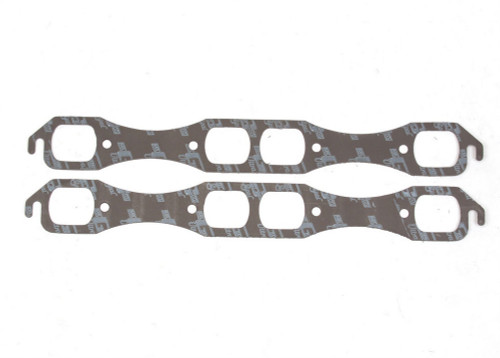 Mr. Gasket 5944 Exhaust Manifold / Header Gasket, Ultra-Seal, 1.710 x 2.080 in Rectangle Port, Steel Core Laminate, Indy Head, Mopar B / RB-Series, Pair