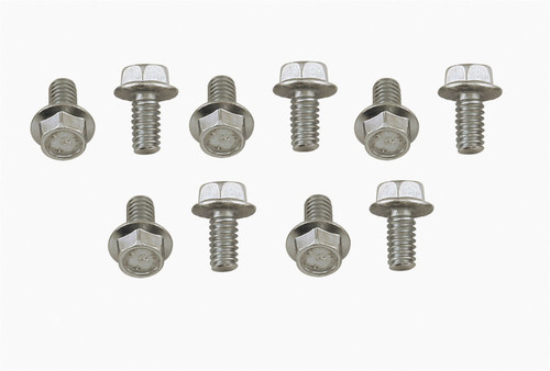 Mr. Gasket 6090MRG Timing Cover Bolt Kit, Hex Head, Steel, Zinc Oxide, Chevy V8, Set of 10