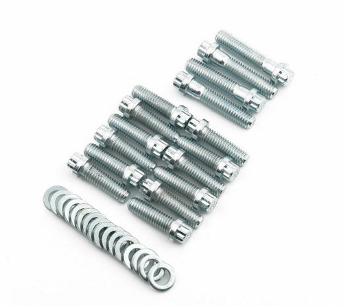 Mr. Gasket 6093MRG Intake Manifold Bolt Kit, 12 Point Head, Steel, Zinc Oxide, Big Block Chevy, Kit