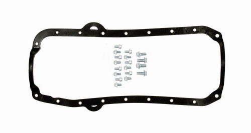 Mr. Gasket 6560MRG Oil Pan Gasket, 0.093 in Thick, 1-Piece, Silicone Rubber, Small Block Chevy, Kit