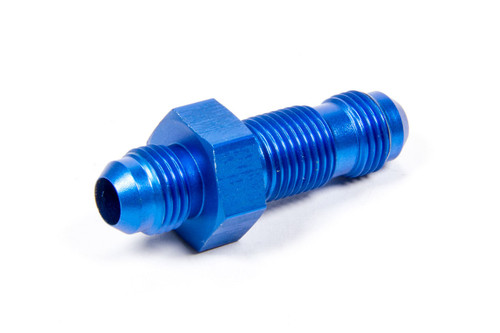 Aeroquip FCM2072 Bulkhead Fitting, -6 AN, Straight, Blue, Aluminum, Each