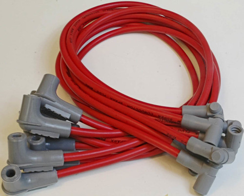 MSD Ignition 31459 Spark Plug Wire Set, Super Conductor, Spiral Core, 8.5 mm, Red, Factory Style Boots / Terminals, GM TPI, Small Block Chevy, Kit