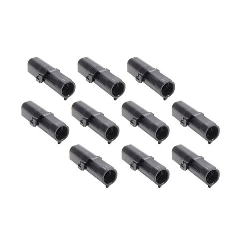 Allstar Performance ALL76289-10 1 Pin Weather Pack Shroud Housing 10pk