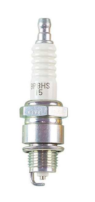 NGK BP8HS-15 Spark Plug, NGK Standard, 14 mm Thread, 0.500 in Reach, Gasket Seat, Stock Number 6729, Non-Resistor, Each