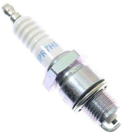NGK BPR7HS Spark Plug, NGK Standard, 14 mm Thread, 0.749 in Reach, Gasket Seat, Stock Number 6422, Resistor, Each