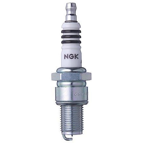 NGK BR7EIX Spark Plug, NGK Iridium IX, 14 mm Thread, 0.749 in Reach, Gasket Seat, Stock Number 6664, Resistor, Each